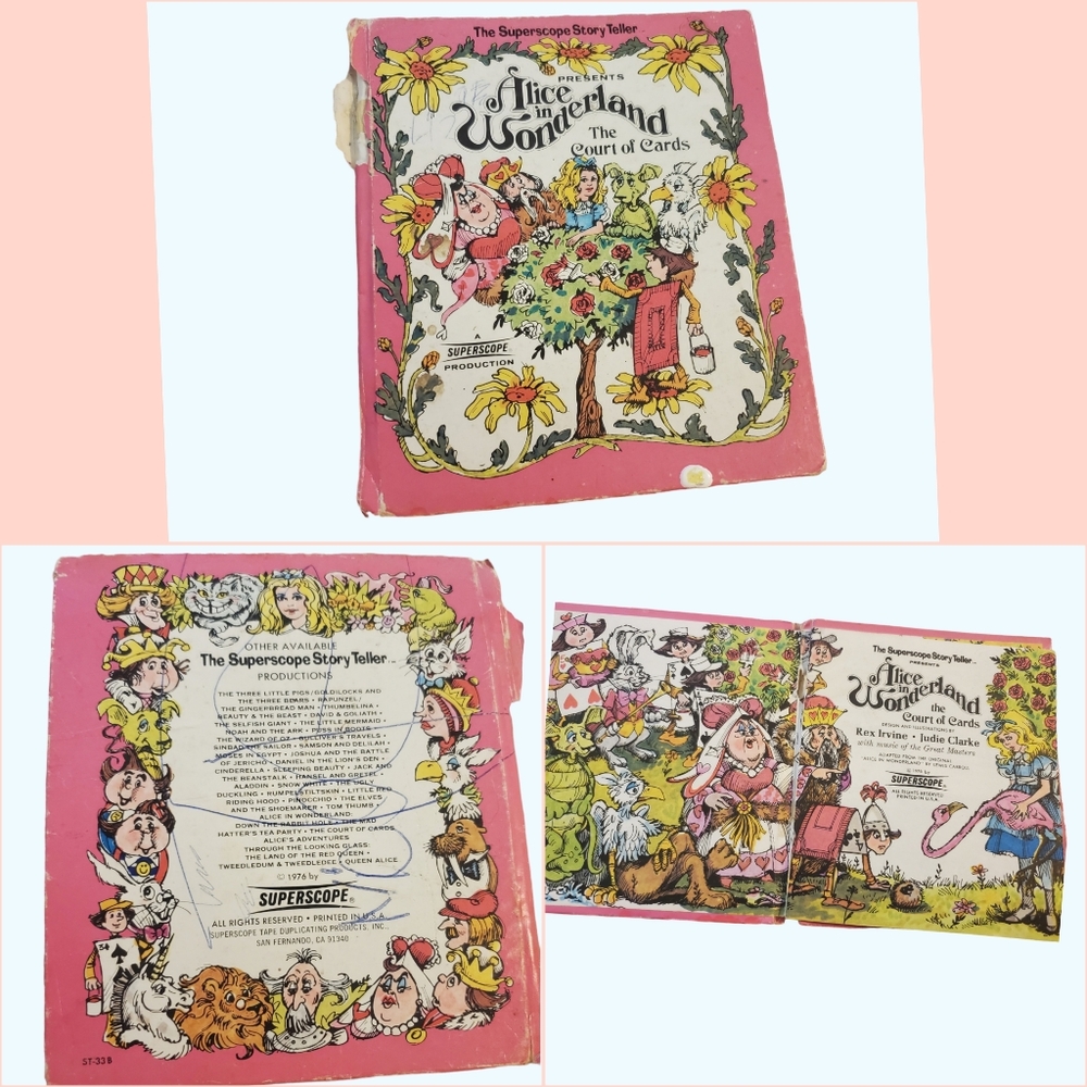 Vintage Alice in wonderland book